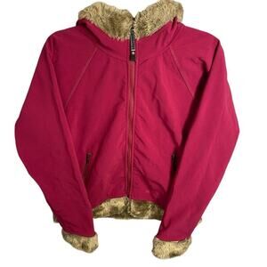 Marmot Hooded Furlong Lined Hooded Full Zip Jacket Soft Shell Fleece Size Medium